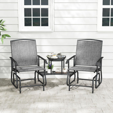 Tangkula Patio 2 Person Swing Glider Chair