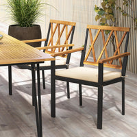Tangkula Patio Dining Chairs Set of 2/4