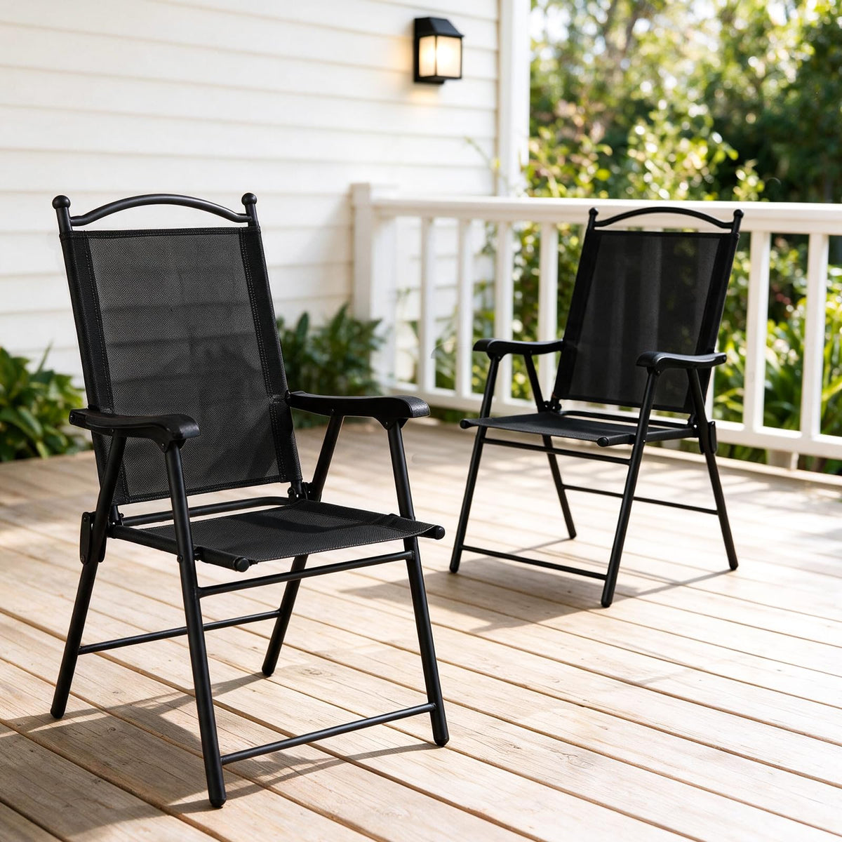 Tangkula Folding Patio Chairs Set of 2/4
