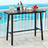 Tangkula 36" Patio Counter Height Bar Table