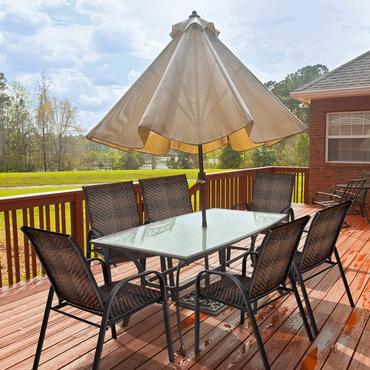 Tangkula Outdoor PE Wicker Stackable Chairs