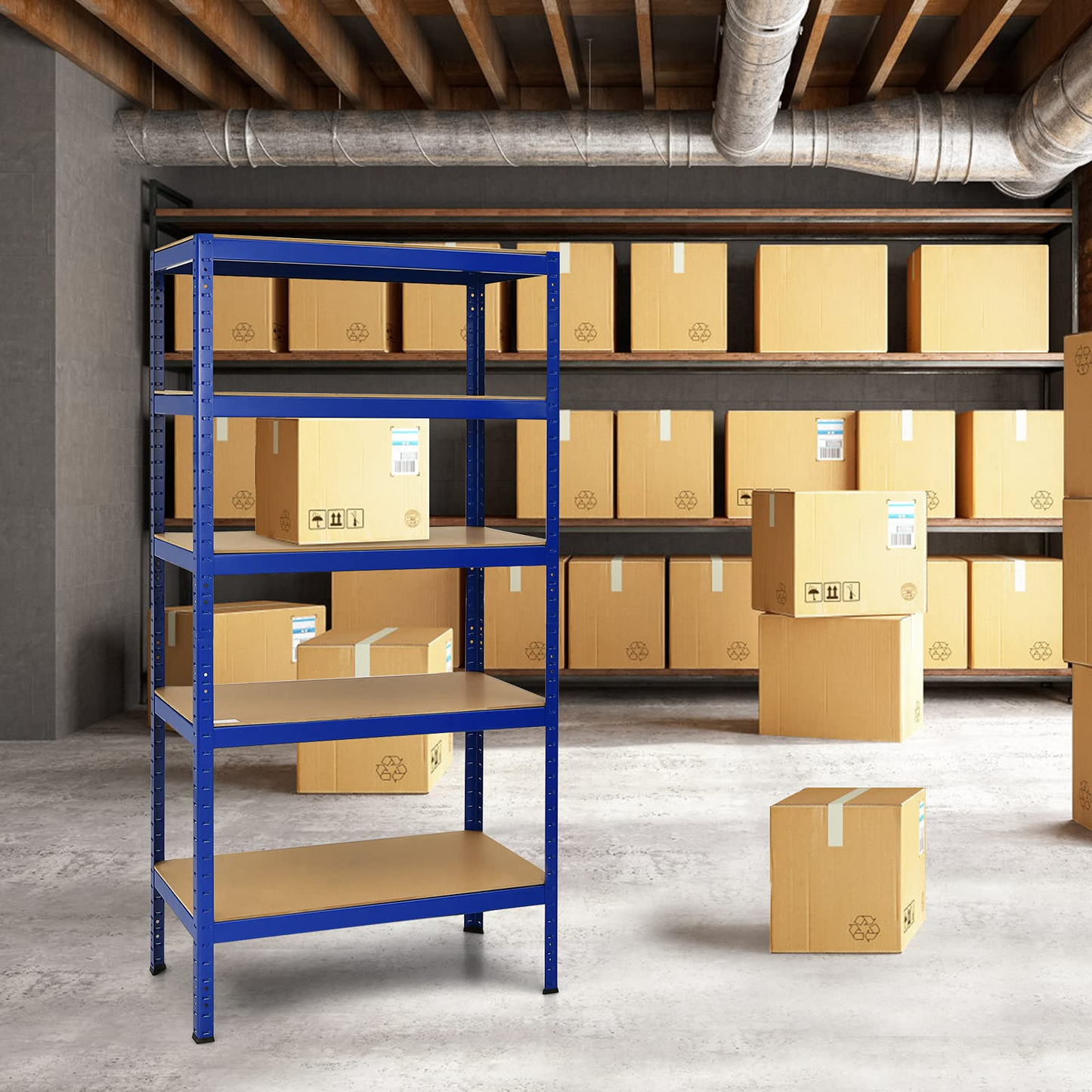 Tangkula 72" Storage Shelves, Heavy Duty Steel Frame 5-Tier Garage Shelf