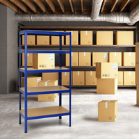 Tangkula 72" Storage Shelves, Heavy Duty Steel Frame 5-Tier Garage Shelf