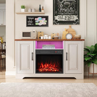 Tangkula 18" Electric Fireplace Insert with Remote Control