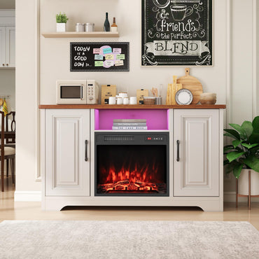 Tangkula 18" Electric Fireplace Insert with Remote Control