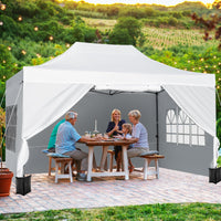 Tangkula Tonnelle Pop-up 3x4,2 m pour Plage, Fêtes, Événements, Camping