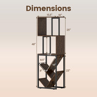 Tangkula 6-Tier Bookshelf for Living Room Home Office