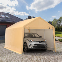 Tangkula 9x17 Ft Heavy Duty Carport with Reinforced Triangular Beams