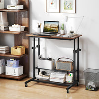 Tangkula Mobile Computer Desk Cart