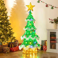 Tangkula 5.2 FT Christmas Lighted Tree with 34 Colorful Strawberry Bulbs