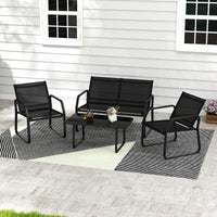 Tangkula 4 Piece Patio Furniture Set