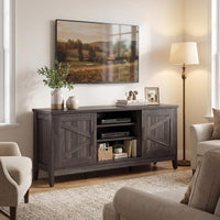 Tangkula Farmhouse TV Stand for TVs up to 65 Inches