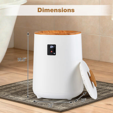 Tangkula Luxury Towel Warmer Bucket with Auto Shutoff & 1 Button Start