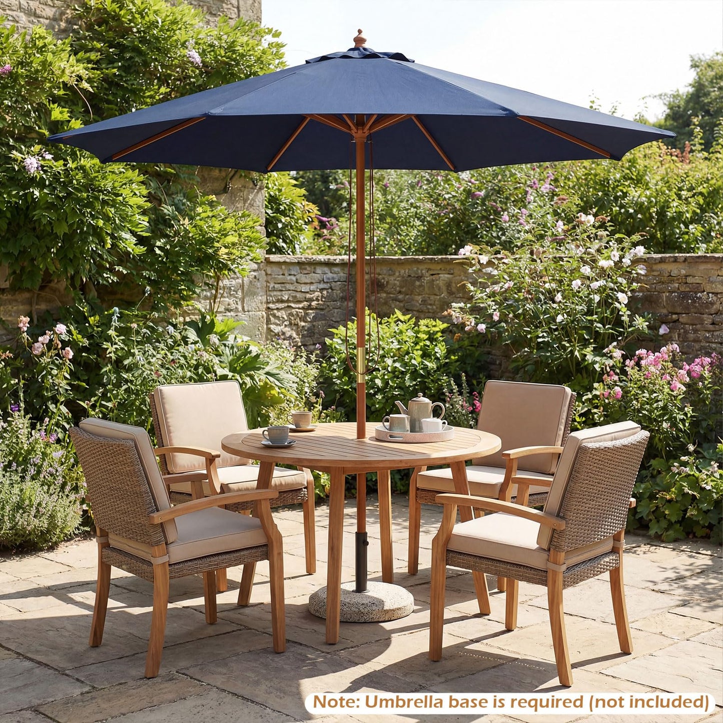 Tangkula 9 FT Patio Umbrella Outdoor Table Market Umbrella