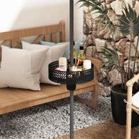 Tangkula Patio Umbrella Table Tray for Beach Garden Poolside