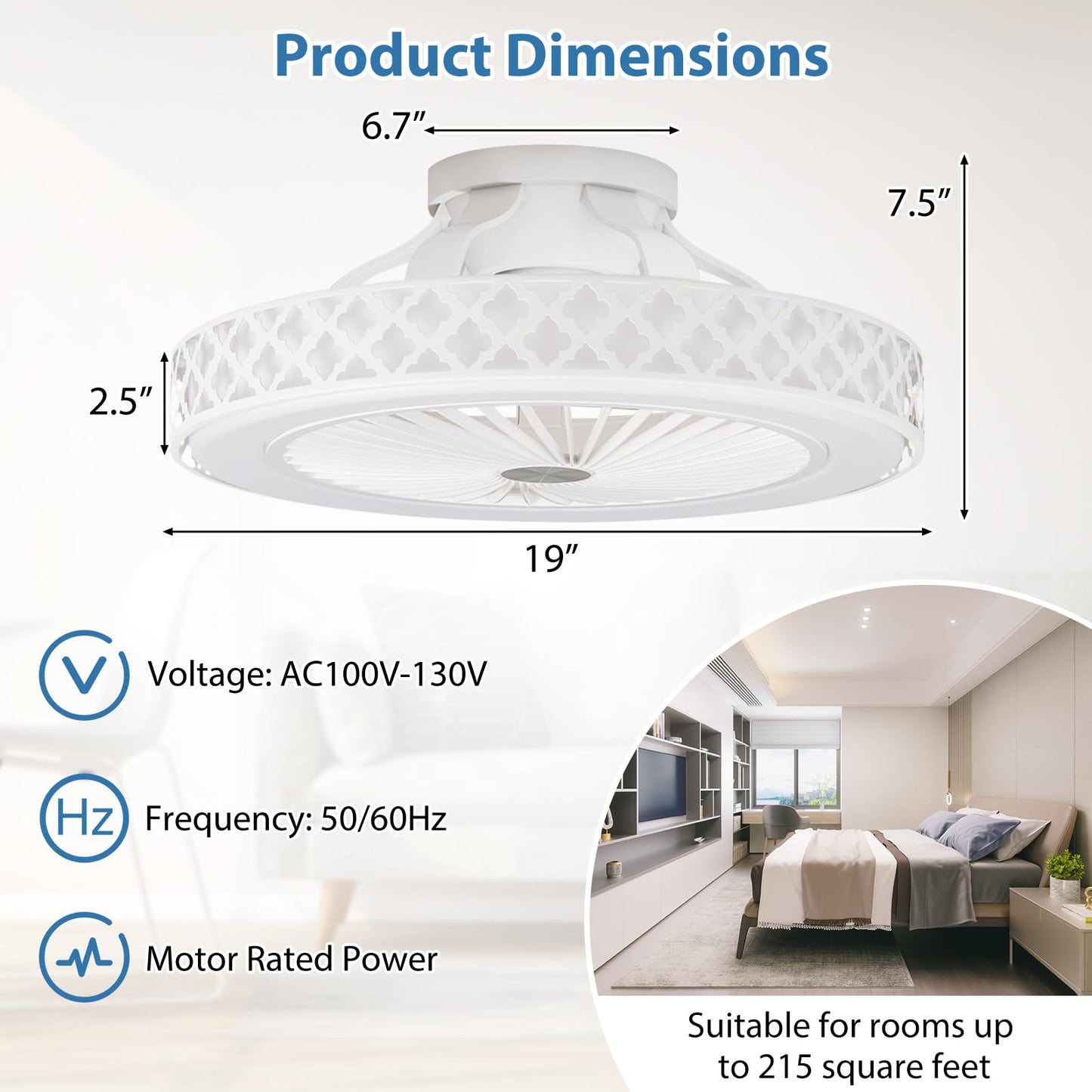 Tangkula Ceiling Fan with Lights and Remote