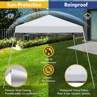 Tangkula 10 ft x 10 ft Outdoor Instant Pop-up Canopy, Folding Slanted Leg Canopy Tent