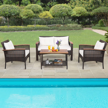 Tangkula 4-Piece Patio Furniture Set