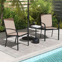 Tangkula Outdoor Dining Chairs Set