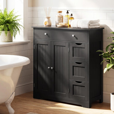 Meuble de salle de bain Tangkula avec tiroirs