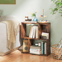 Tangkula 3 Tier Geometric Bookshelf