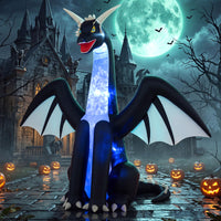 Tangkula 8 FT Tall Halloween Inflatables Ice Dragon Outdoor Decoration
