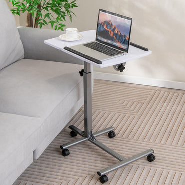 Tangkula Mobile Overbed Table Couch Table