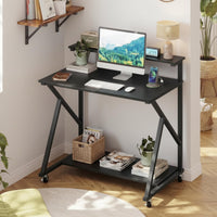 Bureau mobile portable pour ordinateur portable et écran 32" Tangkula