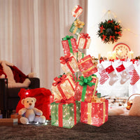 Tangkula 5.6 FT Lighted Gift Box Tower
