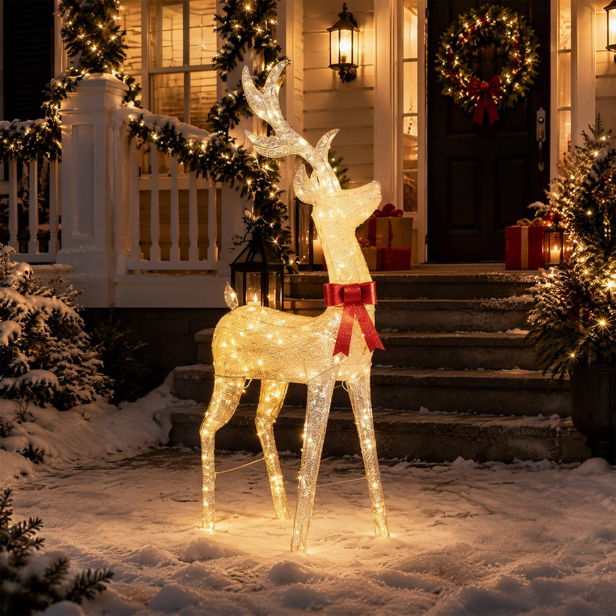 Tangkula 5.2 FT Christmas Lighted Reindeer