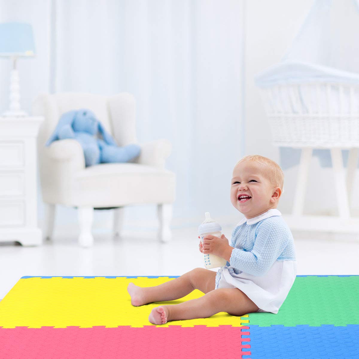 12 Pieces EVA Exercise Floor Mats - Tangkula