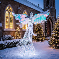 Tangkula 5.2 FT Christmas Lighted Iridescent Angel