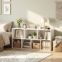 Tangkula 7-Cube Bookcase | Freestanding Storage Organizer with 7 Open Cubbies (1/2)