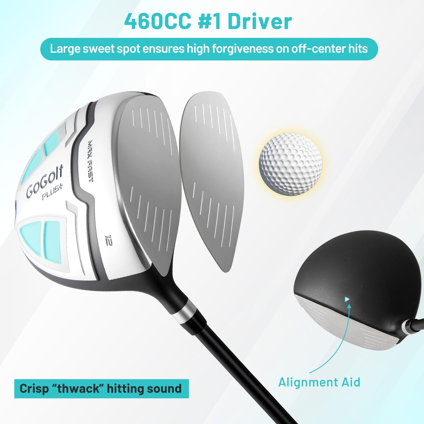 Tangkula Women's Complete Golf Clubs and Bag Set Golf Stand Bag