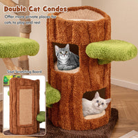Tangkula Solid Wood Cat Tree for Indoor Cats Large Adult