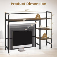 Tangkula 4-Tier Desktop Bookshelf for Home Office