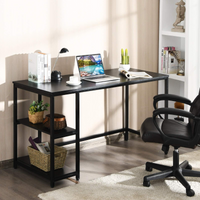 Tangkula Home Office Computer Desk with 2 Storage Shelves