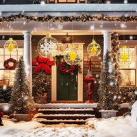 Tangkula 3 Sizes Christmas LED Lighted Sphere Balls, Holiday Globe Lights for Indoor/Outdoor Party Decorations ( 25"+21"+16" )