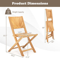Tangkula 2/4 Pieces Folding Patio Chairs（Sun Back）