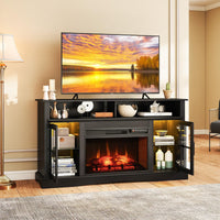 Tangkula Fireplace TV Stand for TVs Up to 65"