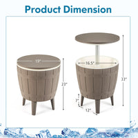 Tangkula 10 Gallon Cooler Bar Table