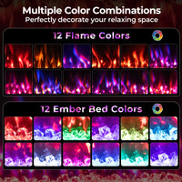 Tangkula 50” Wi-Fi Enabled Electric Fireplace