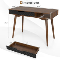Tangkula Mid-Century Modern Computer Desk for Study