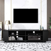 Wood TV Stand for TVs up to 65 Inch - Tangkula