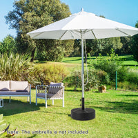 Tangkula Patio Umbrella Base 88LBS Capacity Water & Sand Fillable Market Table Umbrella Stand