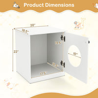 Tangkula 22 Inch Litter Box Enclosure