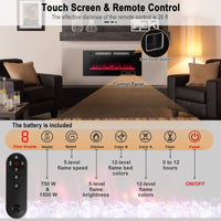 Tangkula Electric Fireplace Insert（42 inches/50 inches/72 inches）