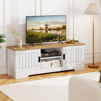 Tangkula 59” Farmhouse TV Stand for TVs up to 65”
