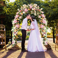 Tangkula 8.4 Ft Gothic Garden Arbor for Wedding