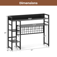 Tangkula Desktop Bookshelf for Computer Monitor Up to 32”